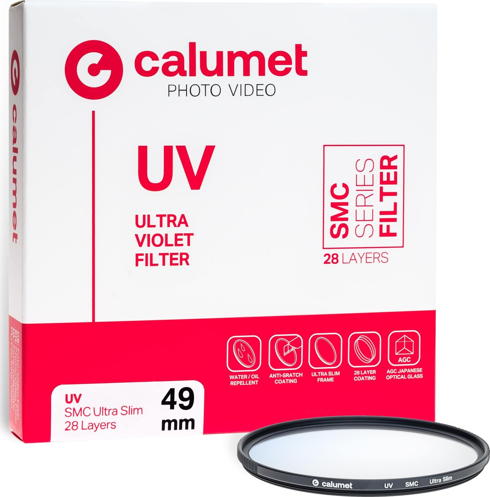 Calumet UV filtr SMC 49 mm ultra tenký 28 vrstev