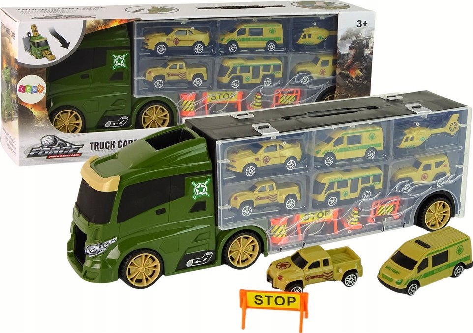 LeanToys Odtahovka auta, zavěšení kufru auta