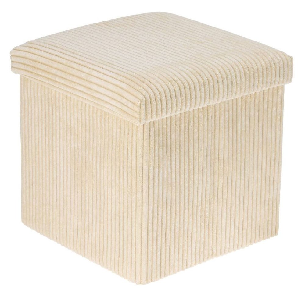 Taburet s úložným prostorem 38 cm krémová KO-170489980bezo