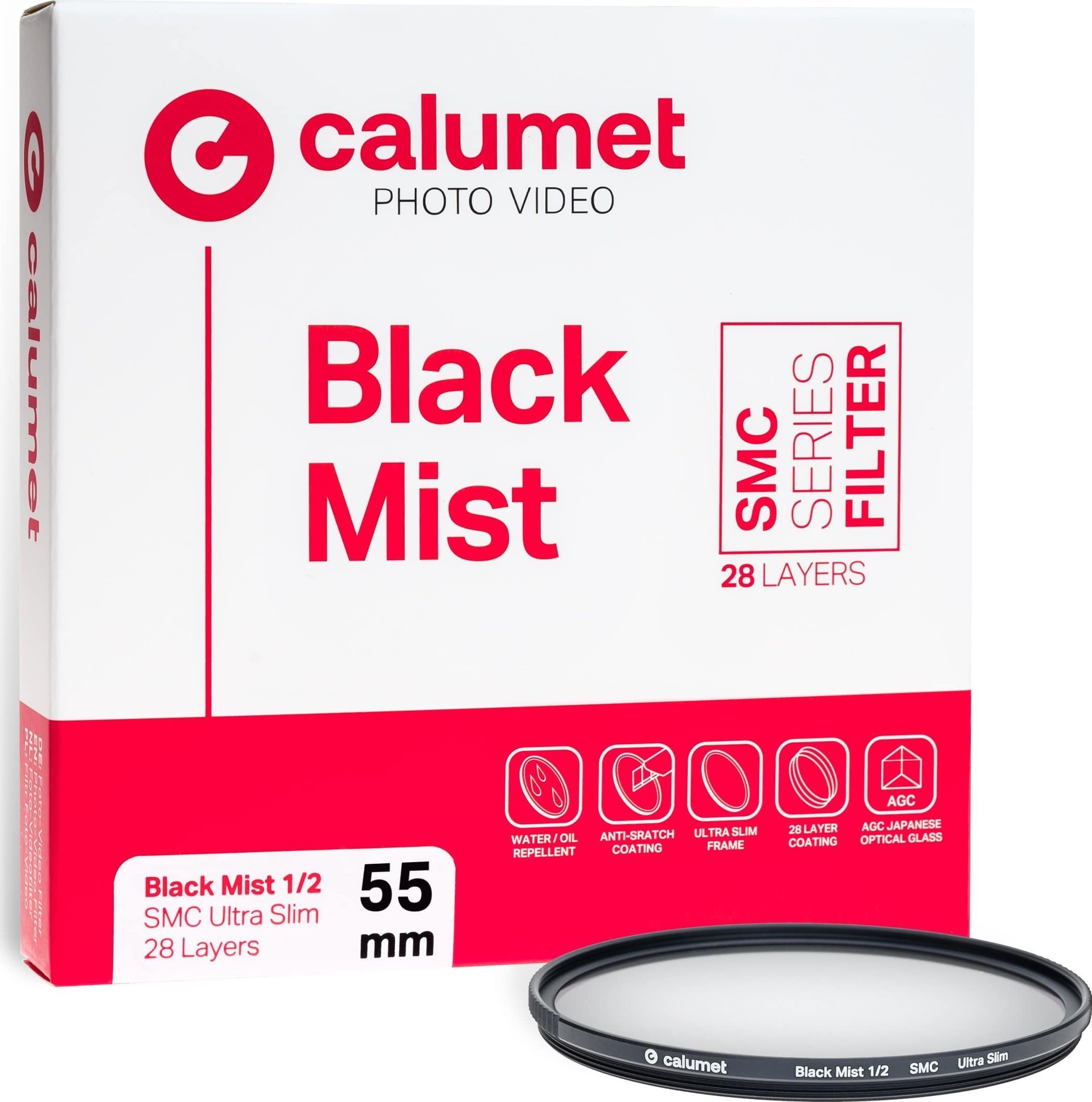 Calumet filtr Calumet černý mlhový filtr 1/2 SMC 55 mm Ultra Slim 28 vrstev