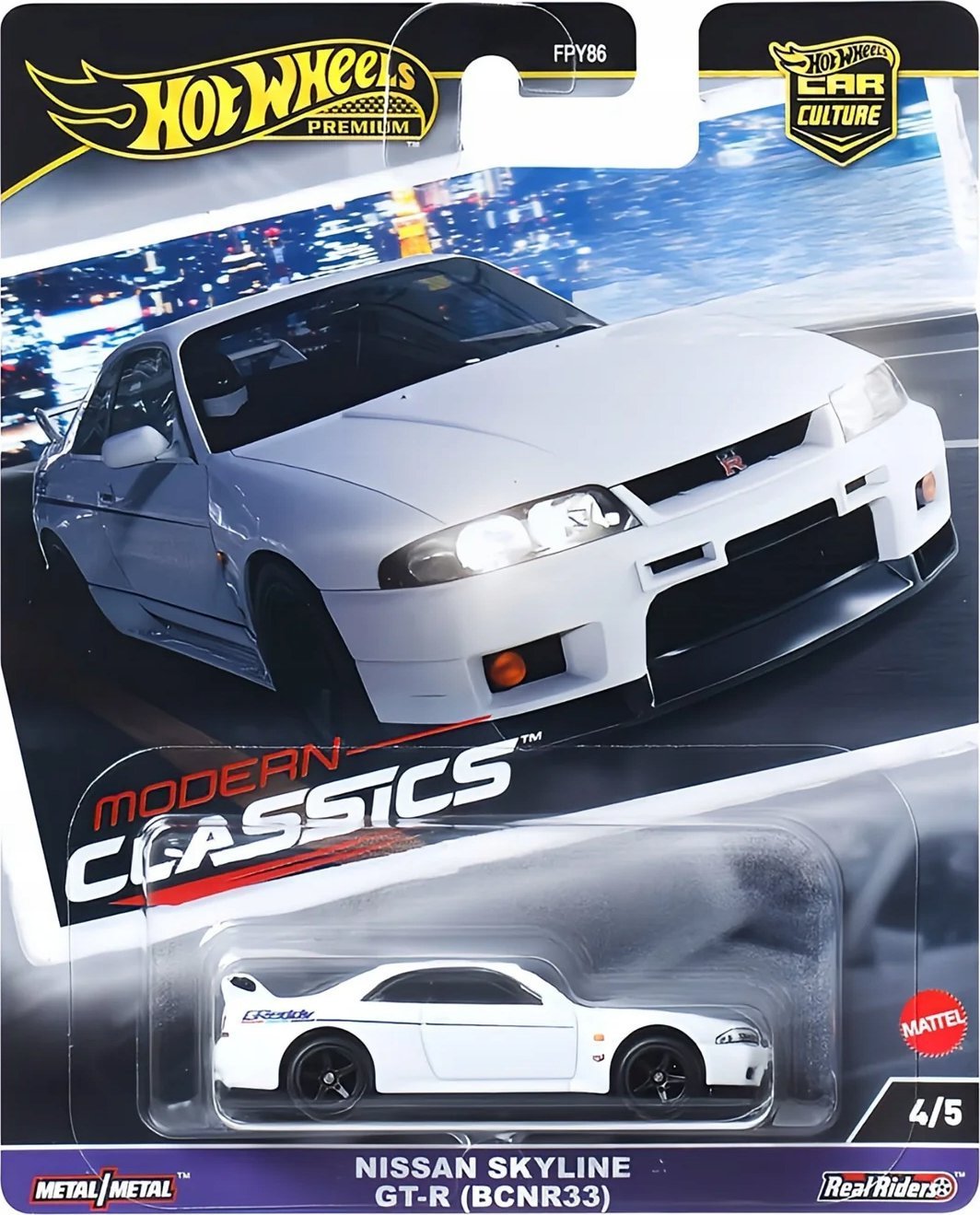 Hot Wheels Vozidlo Nissan Skyline GT-R