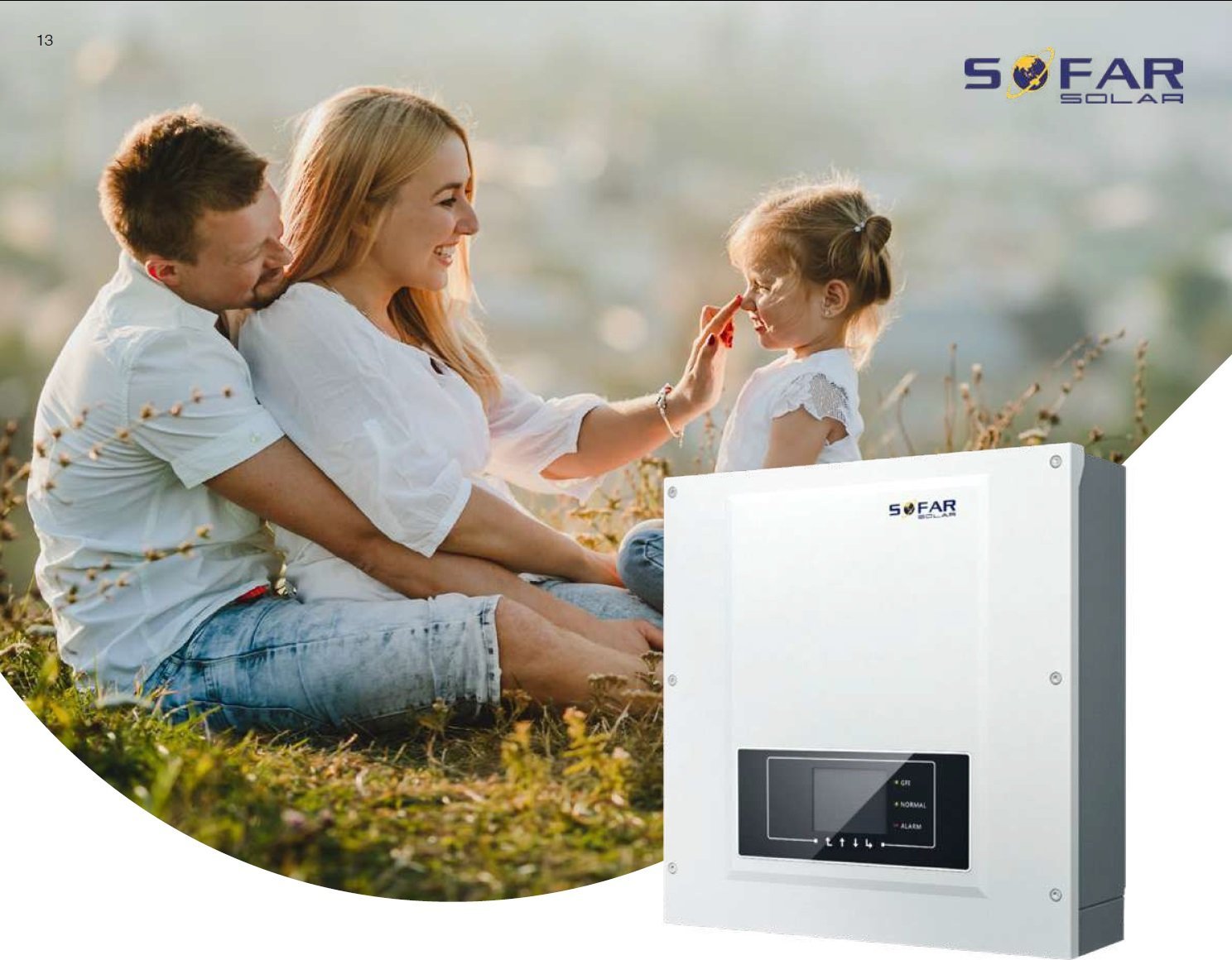 CORAB PV střídač/střídač 3-fázový 6,6kW AC Sofar 6.6KTLX-G3 2 MPPT WiFi DC-Switch