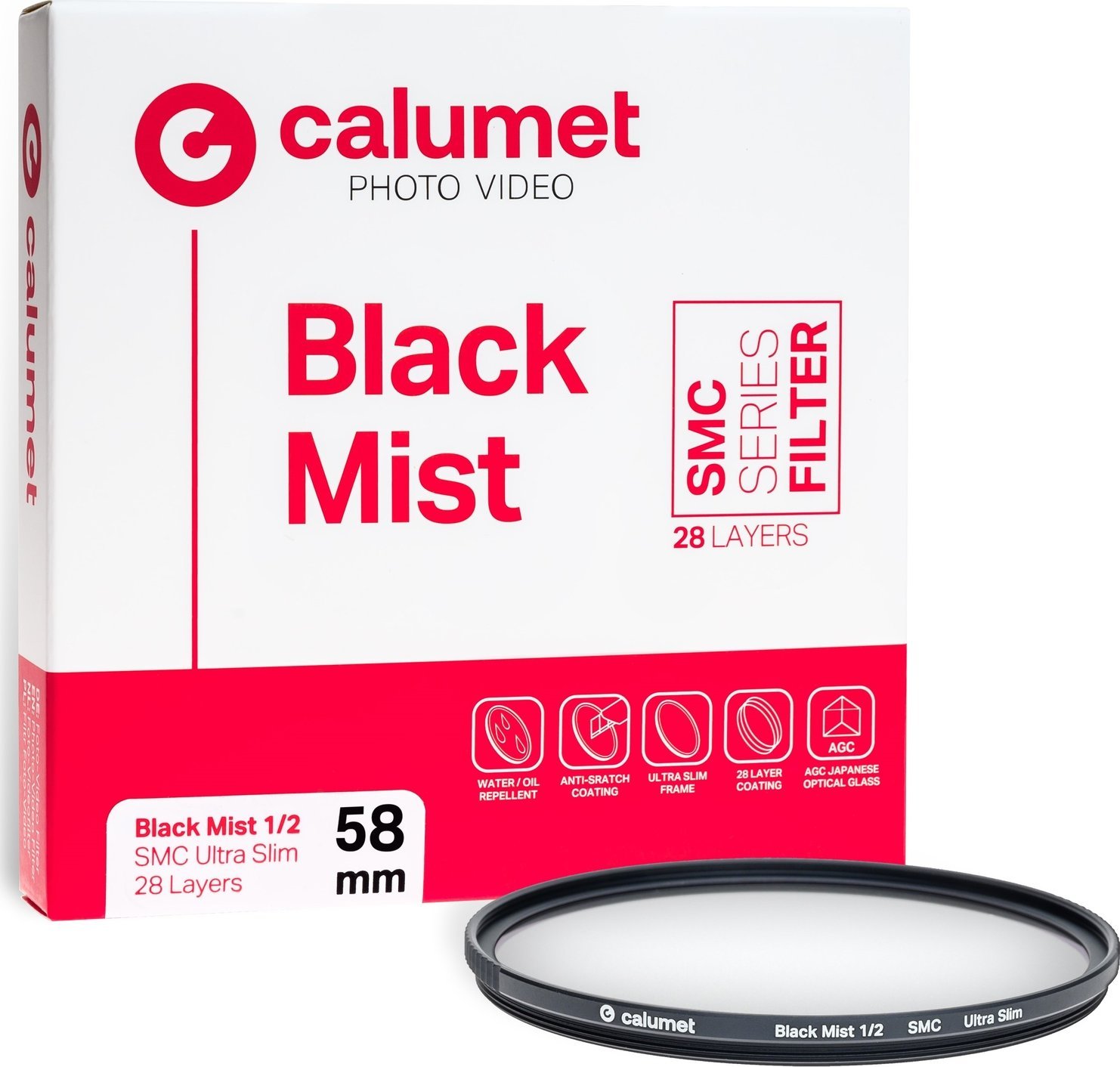 Calumet filtr Calumet černý mlhový filtr 1/2 SMC 58 mm Ultra Slim 28 vrstev