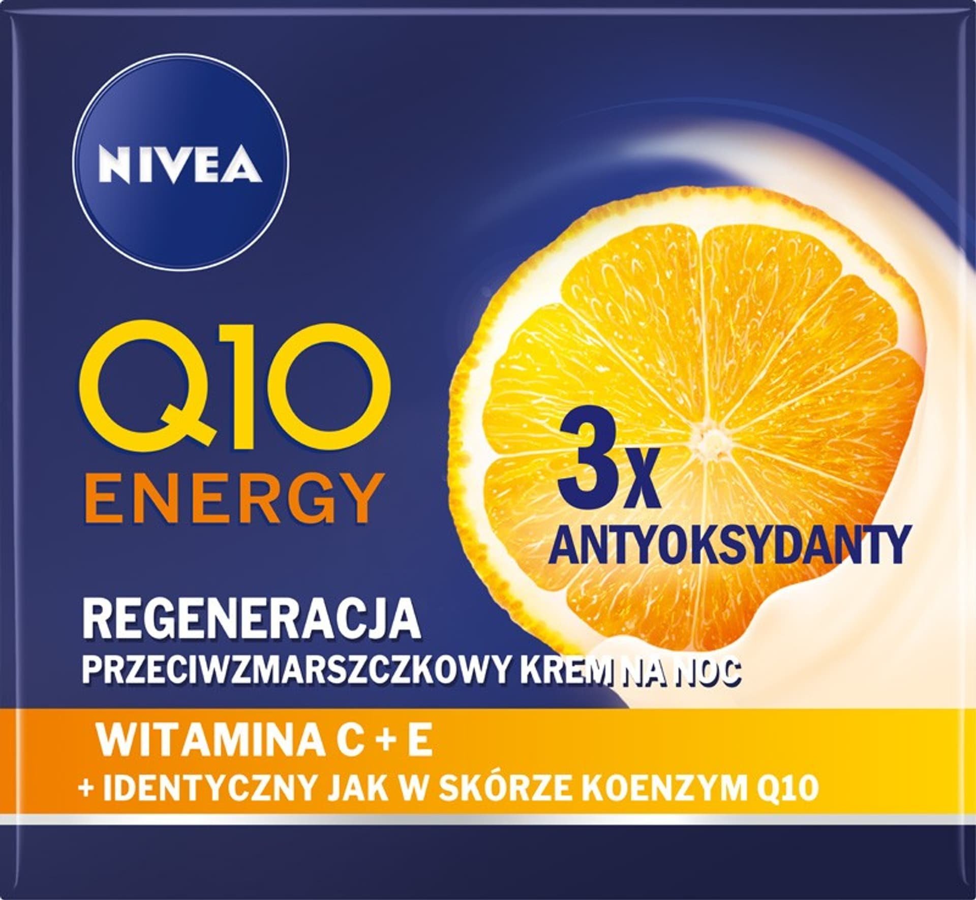 Nivea Q10 Energy noční krém proti vráskám - 3x antioxidanty 50ml