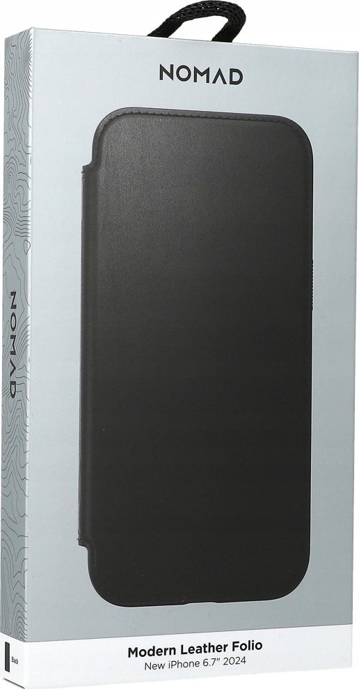 Nomad Nomad Modern Leather Folio, černá - iPhone 16 Plus