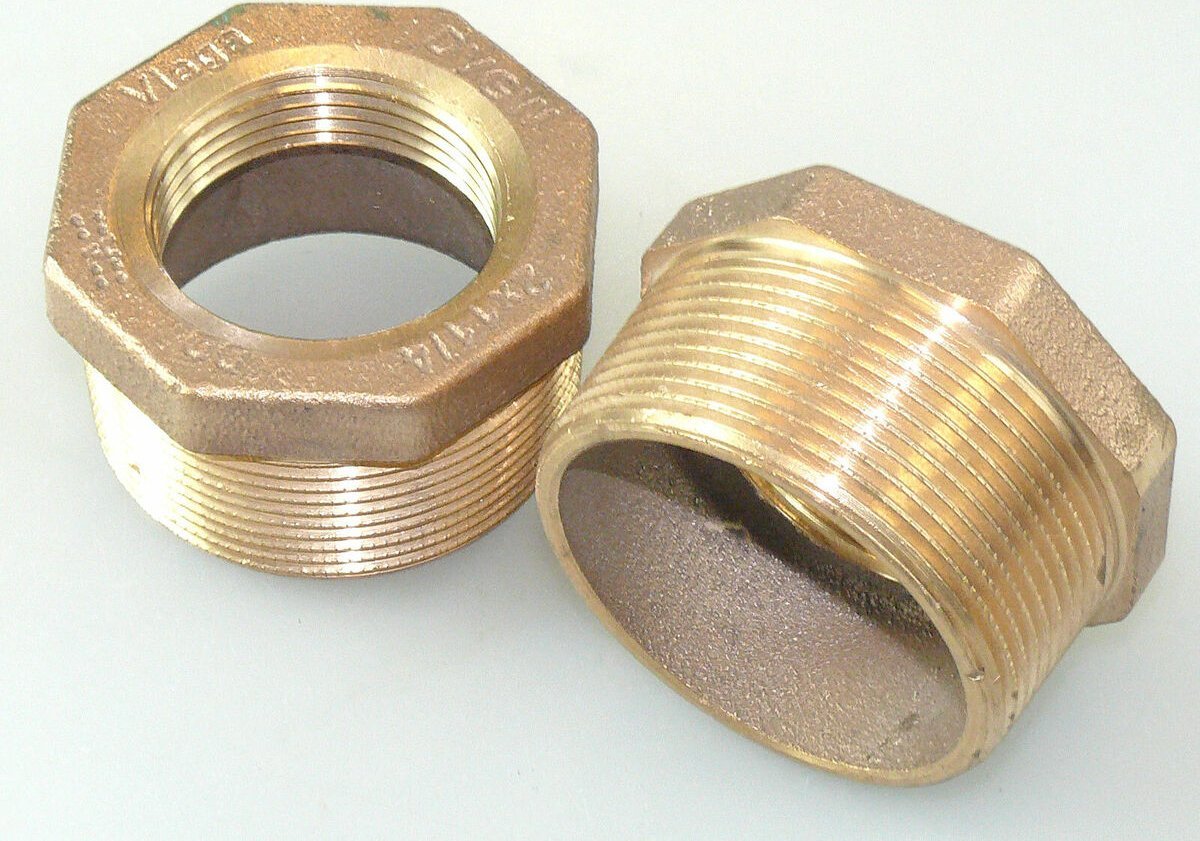 Viega Redukční prvek 2 x 1 1/4 bronz / lesklýTrubková spojka