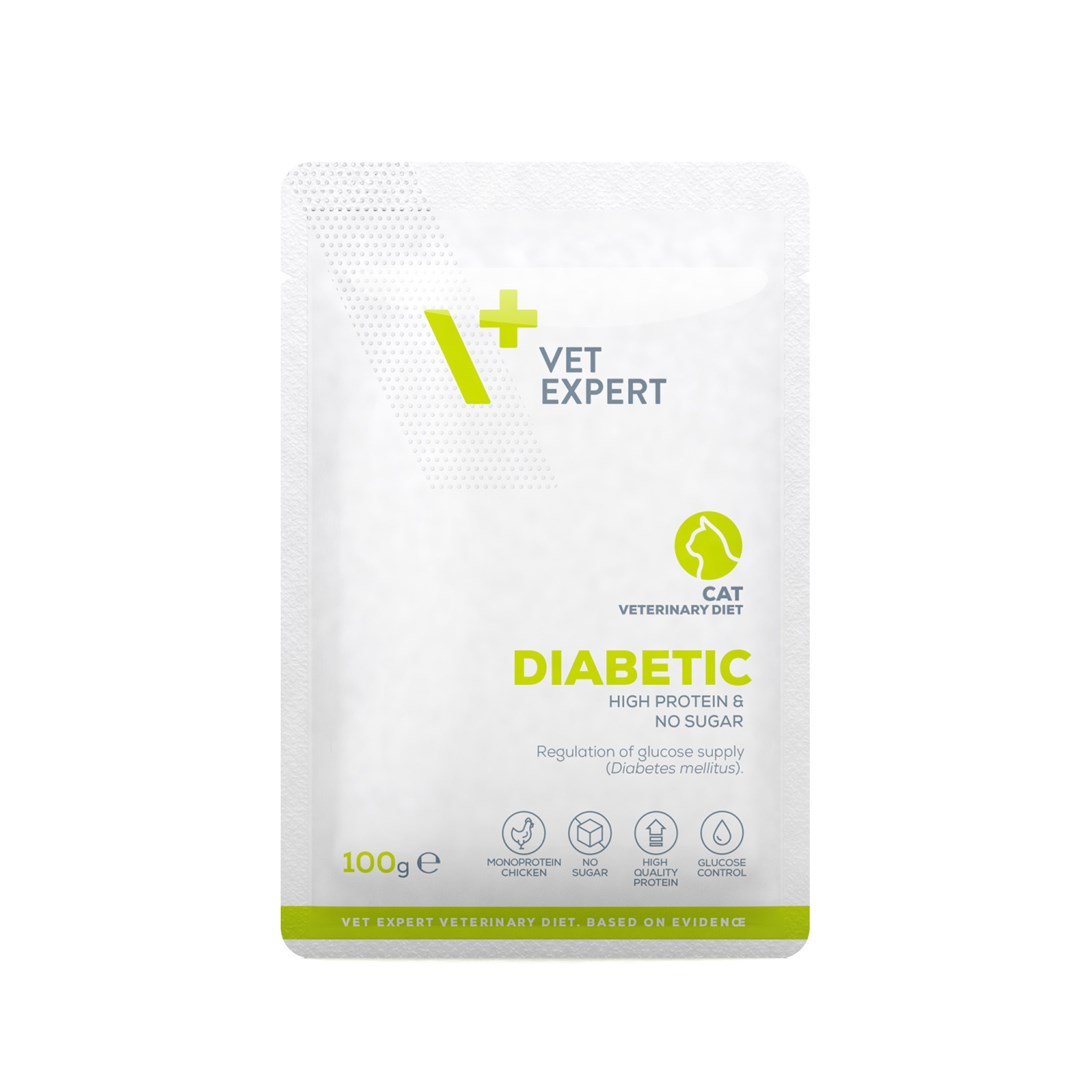 VET EXPERT Veterinary Diet Diabetic Cat - mokré krmivo pro kočky - 100g