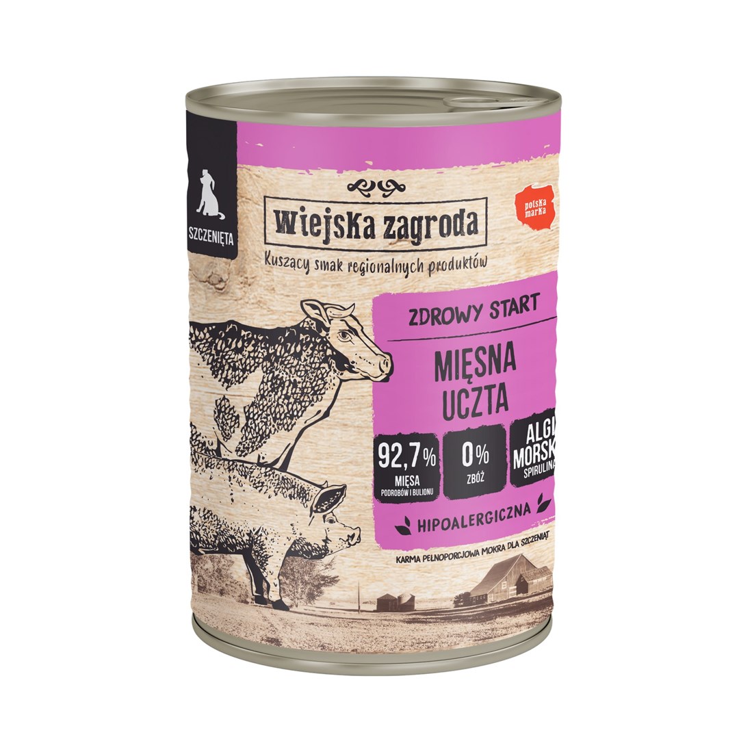 COUNTRY FARM Mäsové hody - vysoko kvalitné mäso pre psov - 400g