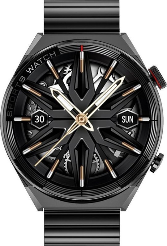 Chytré hodinky Rubicon SMARTWATCH PÁNSKÉ Rubicon RNCE99 - VOLÁNÍ, BEZDRÁTOVÉ NABÍJENÍ (sr046b)