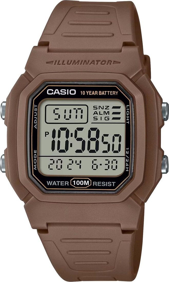 Hodinky Casio Hodinky Casio model W-800H barva Hnědá. Příslušenství Pro obě pohlaví. Sezóna: Celoročně NoSize