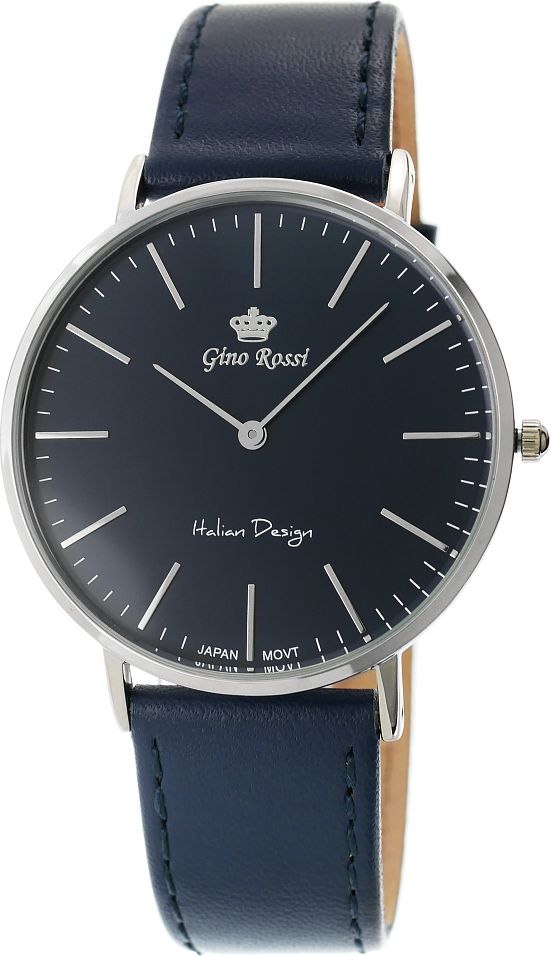 Pánské hodinky Gino Rossi Blend Slim Black (11014A-6F1)