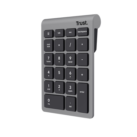 Trust Xalas Wireless numpad/Bezdrátová USB/Stříbrná