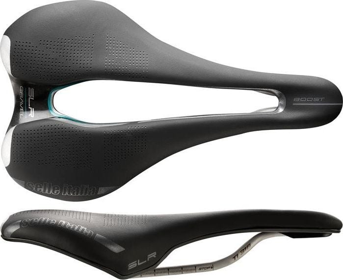 Selle Italia Sedlo SELLE ITALIA SLR BOOST GRAVEL SUPERFLOW L (shoda id - L3) ti 316 trubka 7, fiber-tek, černá (NOVÉ)