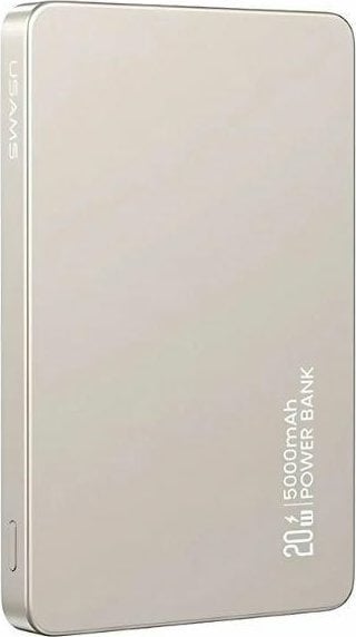 USAMS PowerBank 5000mAh 20W indukční Magsafe PD Fast Charge titan