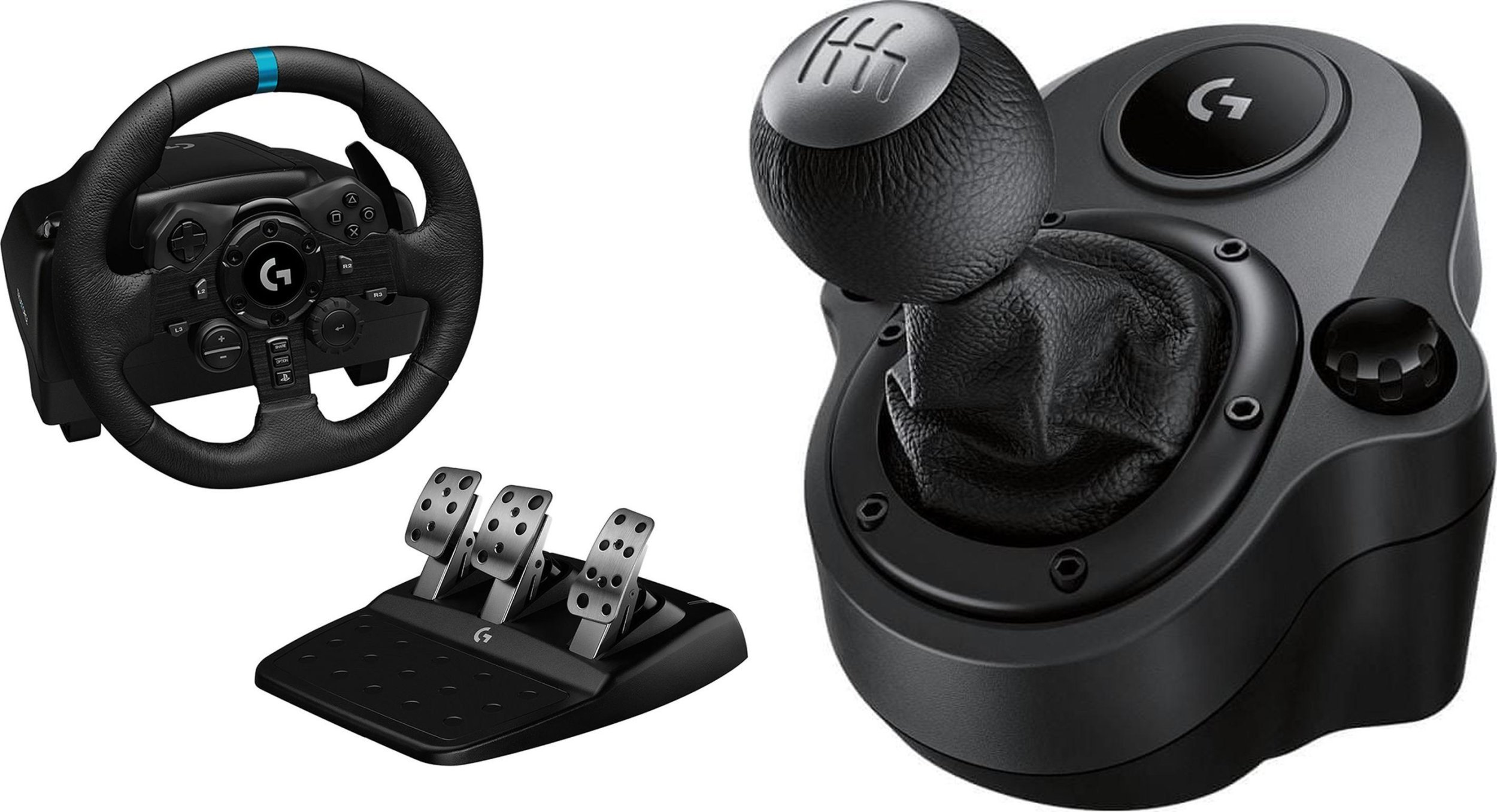 Logitech Volant G923 pro PS5/PS4/PC (941-000149) + řadicí páka G29, G920 Driving Force (941-000130)
