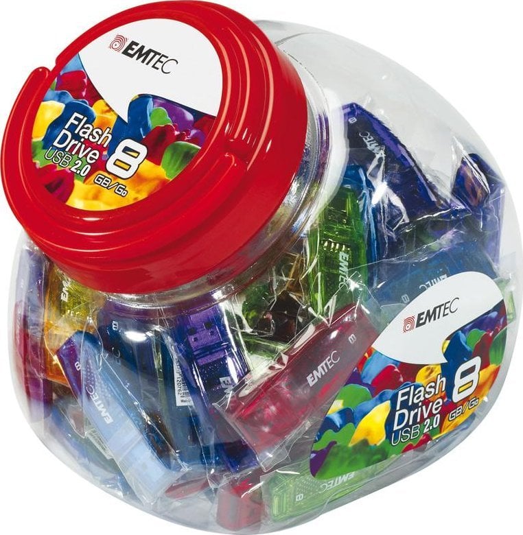 Emtec USB flash disk Emtec C410 Color Mix - Candy Jar 2.0, 32 GB, USB typ A, vícebarevný