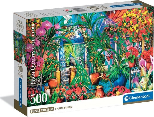 Clementoni - Puzzle 500 Skleníkoví správci