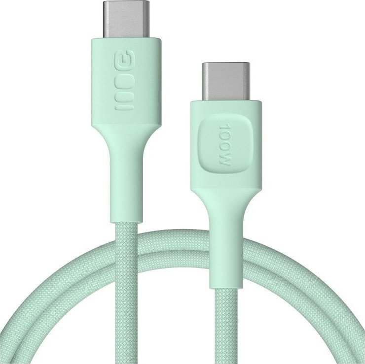 Green Cell USB-C-USB-C PowerStream 100W pletený kabel 1,2 m zelený