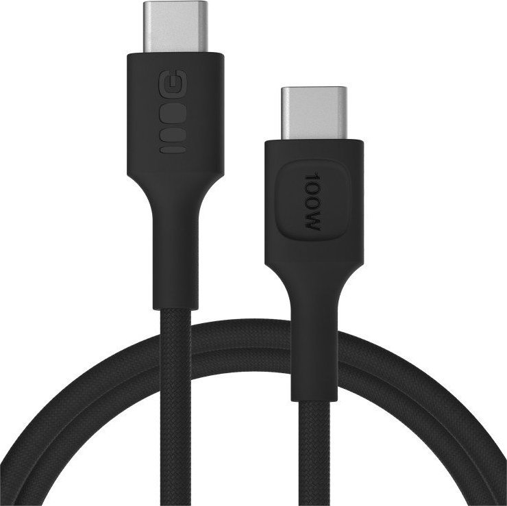 Green Cell USB-C-USB-C PowerStream 100W opletený kabel 1,2 m černý