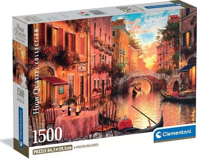 Clementoni - Puzzle 1500 Benátky