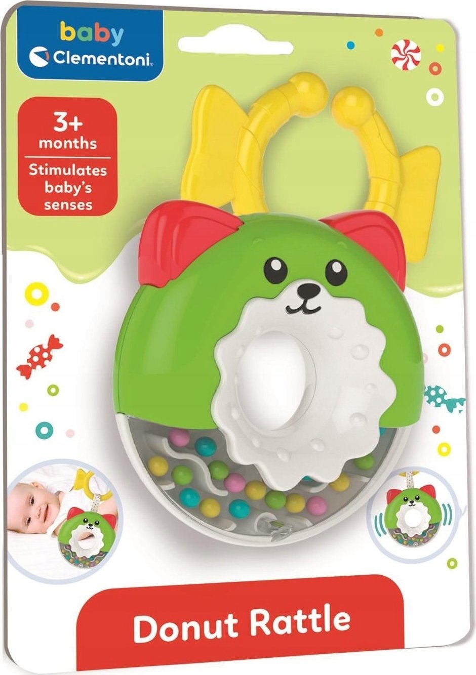 Baby Clementoni - Chrastítko donut