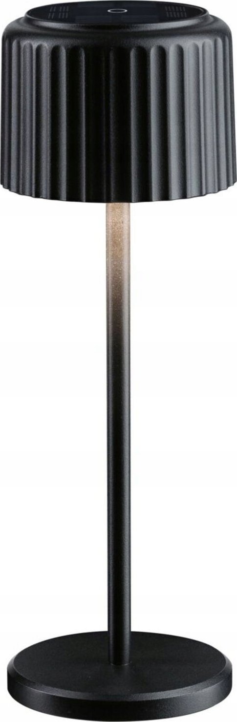 Paulmann Stolní lampa Solární Stolní lampa ELSE LED DIM USB-C 3,7W 250lm 2700K IP44 Černá / Hliník