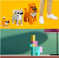 Pixio Voxart - Animals - Gorilla, Smart Pixel