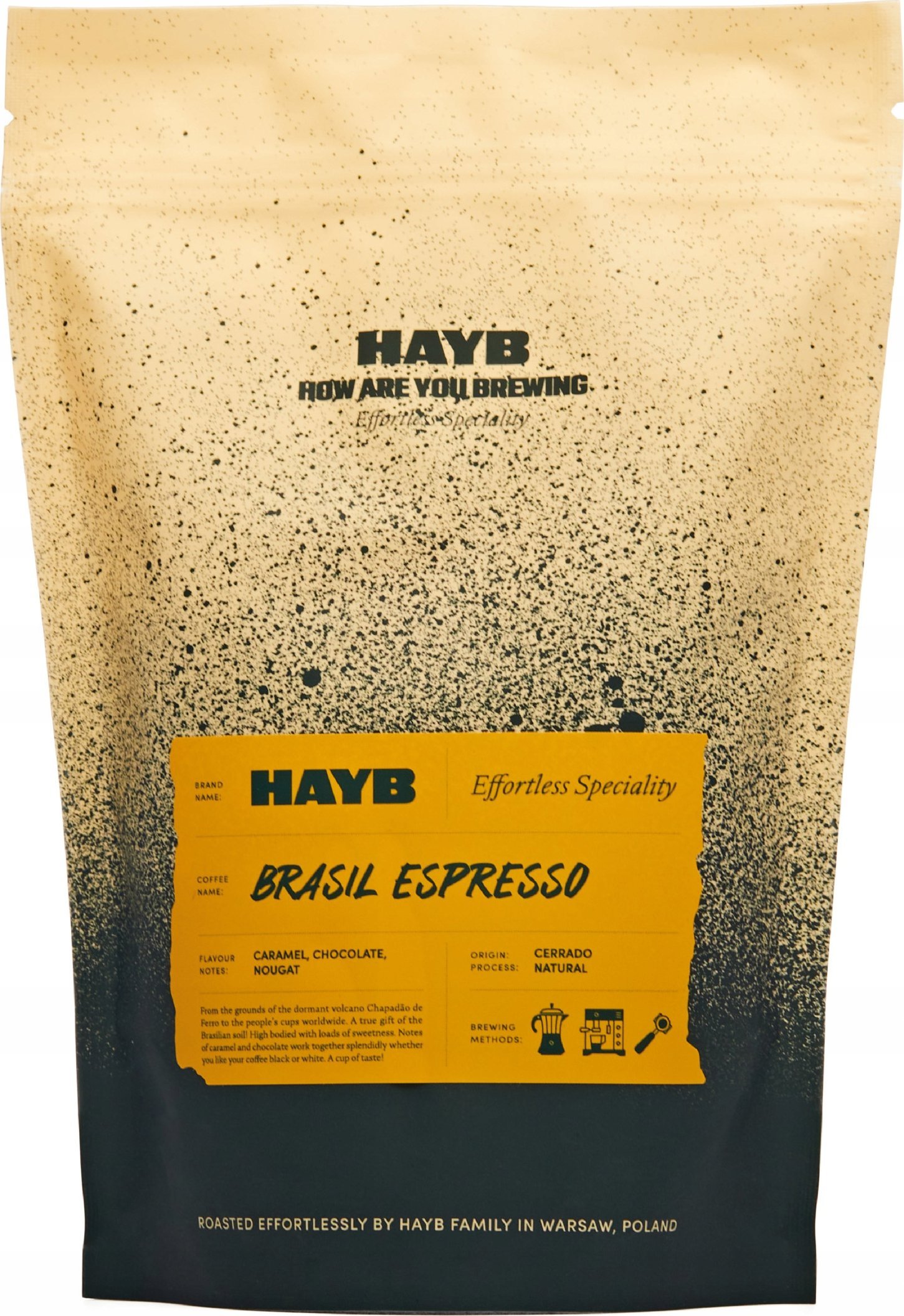 HAYB Kávová zrna HAYB - Brasil Espresso 1kg