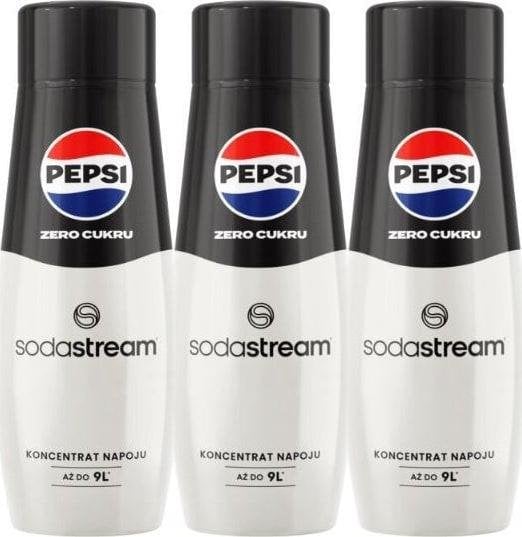 Sodastream 3 x Pepsi Zero cukrový sirup 440 ml