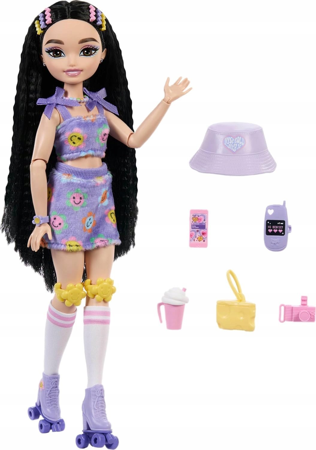 Mattel Panenka Barbie s motivem Dream Besties Renee na kolečkových bruslích (JFX99)