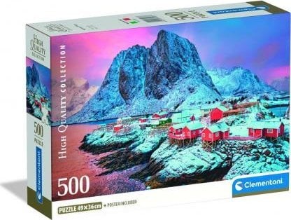 Clementoni - Puzzle 500 Vesnice Hamnoy