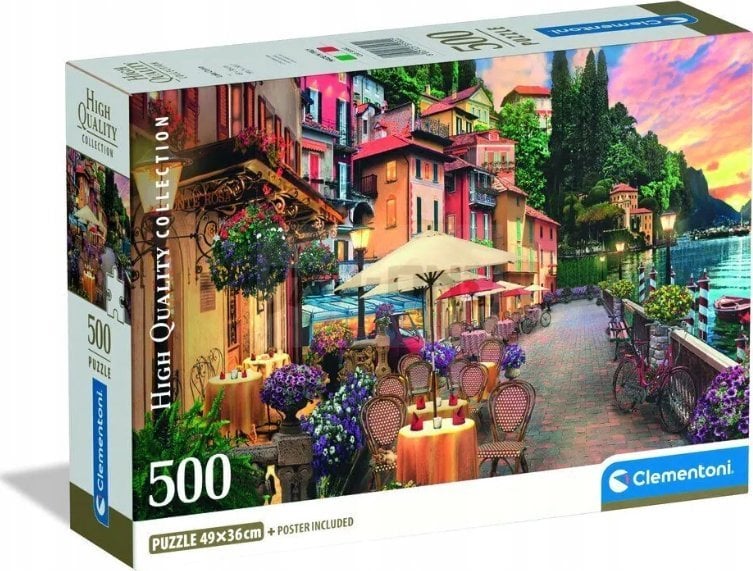 Clementoni - Puzzle 500 Jezero Como