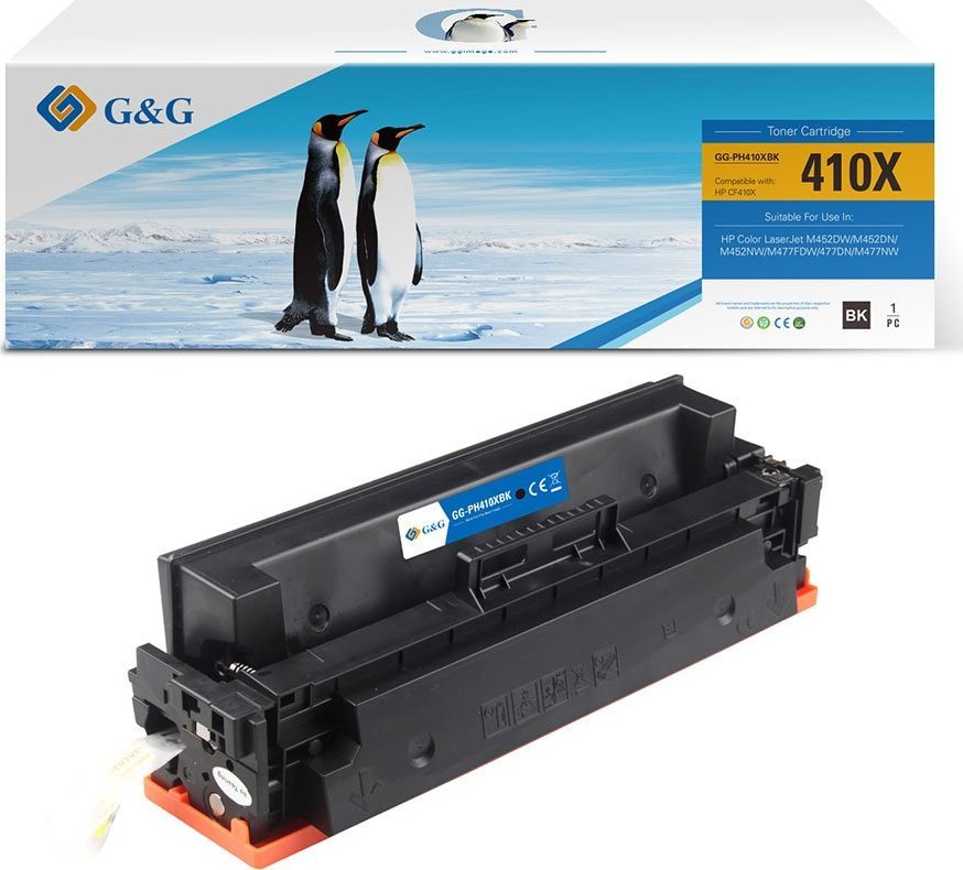 G&G Toner Toner kompatibilní s HP CF410X, NT-PH410XBK, HP 410X, černý, 6500 stran, vysoká kapacita