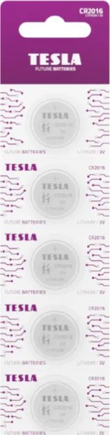 Tesla CR2016, 5 ks