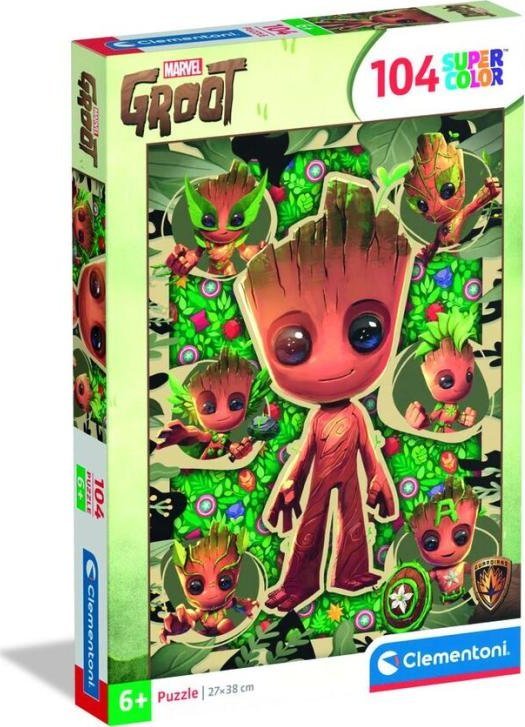 Clementoni - Puzzle 104 Marvel Groot