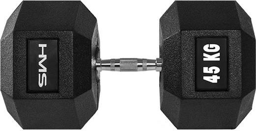 HMS Pogumovaná činka Hex Pro 1 x 45 kg