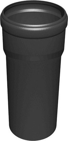 Almeva STARR Trubka s hrdlem 1m, DN 80 UV Stable Black