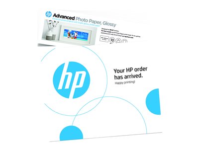 HP Advanced - Lesklý - 10,5 mil. - 102 x 305 mm - 250 g/m2 - 65 libry - 10 listy fotografický papír - pro ENVY Inspire 7920e