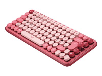 Logitech POP Keys - Klávesnice - bezdrátový - Bluetooth 5.1, Bluetooth LE - QWERTY - skandinávské jazyky - klávesový spínač: Brown Tactile - heart breaker