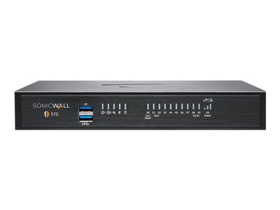 SonicWall TZ Series (Gen 7) TZ570 - Bezpečnostní zařízení - s 3 roky základní ochrany služby Suite a Cloud Secure Edge na 1 rok SIA-Basic (20 uživatelů) a 1 rok SPA-Advanced (6 uživatelů) - 1GbE, 5GbE