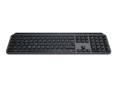 Logitech MX Keys S - Klávesnice - podsvícená - bezdrátový - Bluetooth LE - AZERTY - belgická - klávesový spínač: Scissor-Key - grafit
