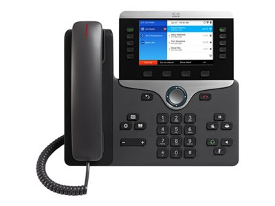 Cisco IP Phone 8861 - Telefon VoIP - IEEE 802.11a/b/g/n/ac (Wi-Fi) - SIP, RTP, SDP - 5 řádků - uhel