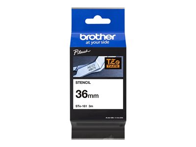 Brother STe-161 - Černá - Role (3,6 cm x 3 m) 1 kazeta/y tisková páska - pro P-Touch PT-3600, PT-9200, PT-9500, PT-9600, PT-9700, PT-9800; P-Touch R RL-700