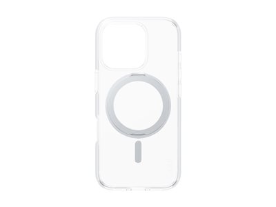 CARE by PanzerGlass - Zadní kryt pro mobilní telefon - s hliníkovým stojánkem - kompatibilita s MagSafe - termoplastický polyuretan (TPU), polykarbonát (PC), hliníková slitina - průhledná, stříbrná -