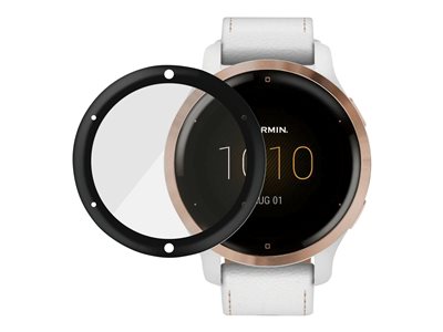 PanzerGlass - Ochrana obrazovky pro sportovní hodinky - sklo - barva rámu černá - pro Garmin Venu 2S