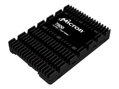 Micron 7500 PRO - SSD - Read Intensive - šifrovaný - 15.36 TB - interní - 2.5  - U.3 PCIe 4.0 (NVMe) - AES 256 bitů, 3072-bit RSA, 208bitové RSA - TCG Opal Encryption 2.01