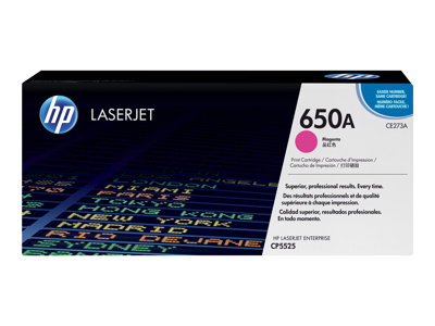 HP 650A Magenta LJ Toner Cart, CE273A (15,000 pages)