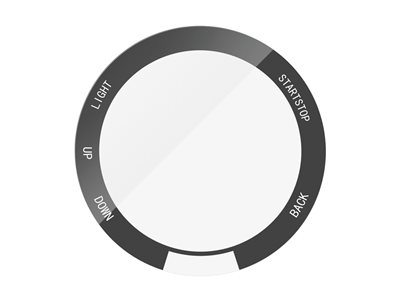 PanzerGlass - Ochrana obrazovky pro chytré hodinky - sklo - barva rámu černá - pro Garmin Forerunner 265S