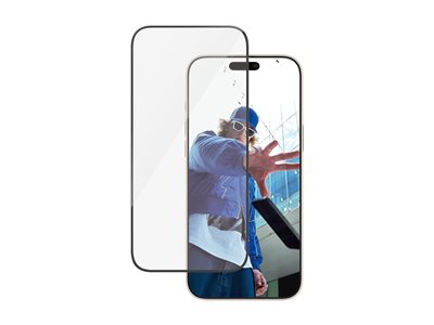 PanzerGlass - Ochrana obrazovky pro mobilní telefon - ultra široký tvar - sklo - barva rámu černá - pro Apple iPhone 16 Pro Max