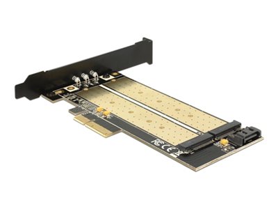 Delock - Řadič úložiště - M.2 - M.2 Card / SATA 6Gb/s - nízký profil - PCIe x4